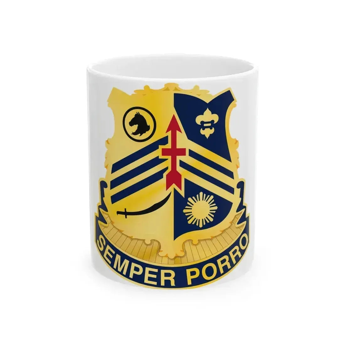 105 Cavalry Regiment (U.S. Army) White Coffee Mug 11oz - Go Mug Yourself