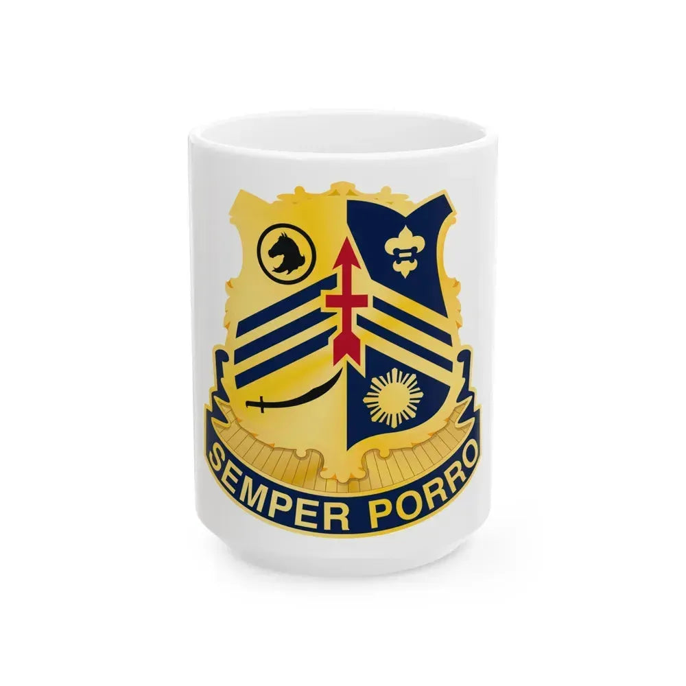 105 Cavalry Regiment (U.S. Army) White Coffee Mug 15oz - Go Mug Yourself