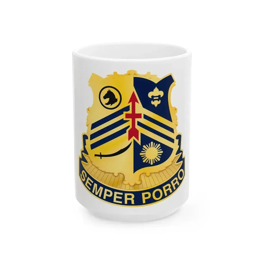 105 Cavalry Regiment (U.S. Army) White Coffee Mug - Go Mug Yourself