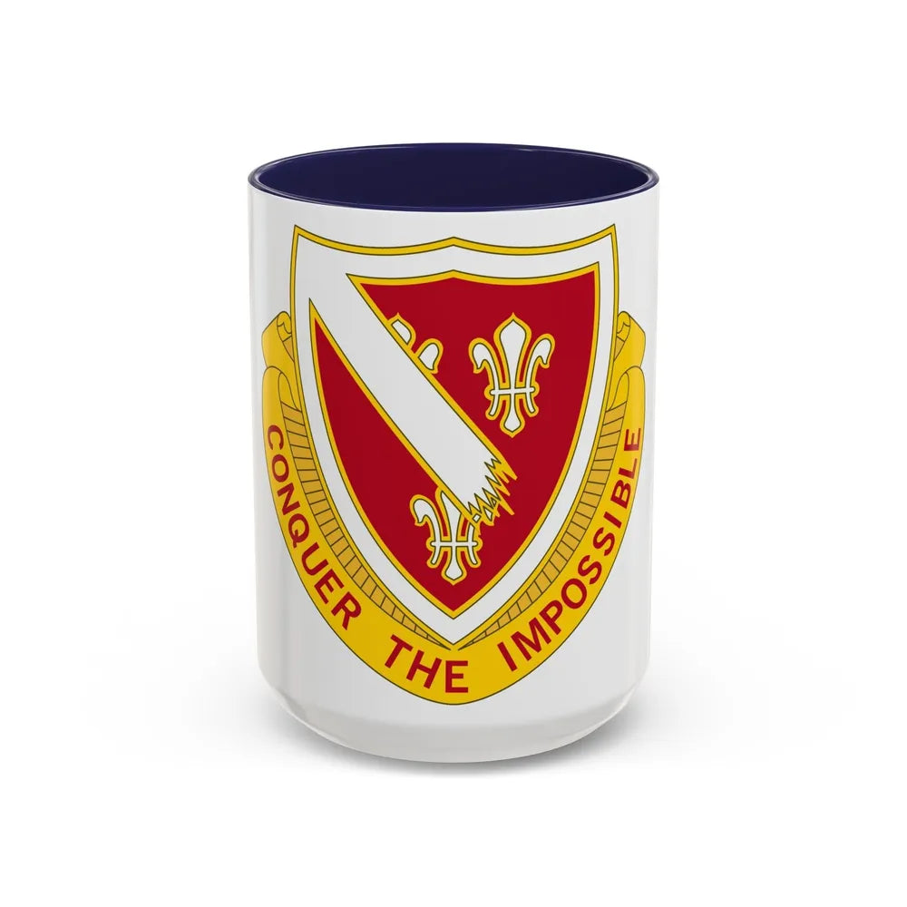 105 Engineer Battalion (U.S. Army) Accent Coffee Mug-15oz-Navy-Go Mug Yourself