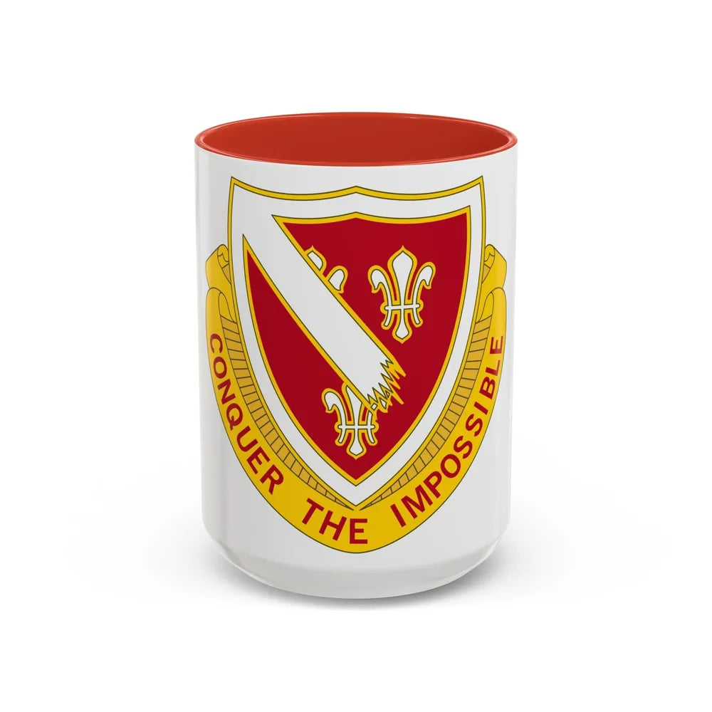 105 Engineer Battalion (U.S. Army) Accent Coffee Mug-15oz-Red-Go Mug Yourself