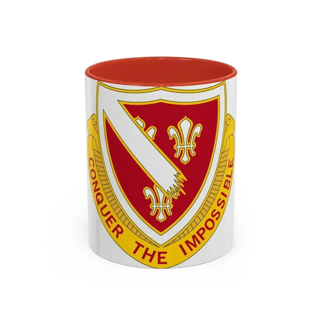 105 Engineer Battalion (U.S. Army) Accent Coffee Mug 11oz Red - Go Mug Yourself
