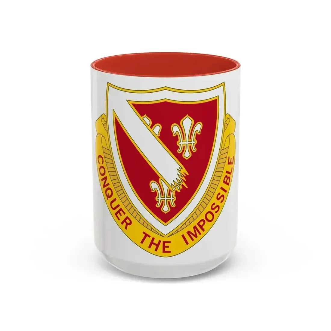105 Engineer Battalion (U.S. Army) Accent Coffee Mug 15oz Red - Go Mug Yourself