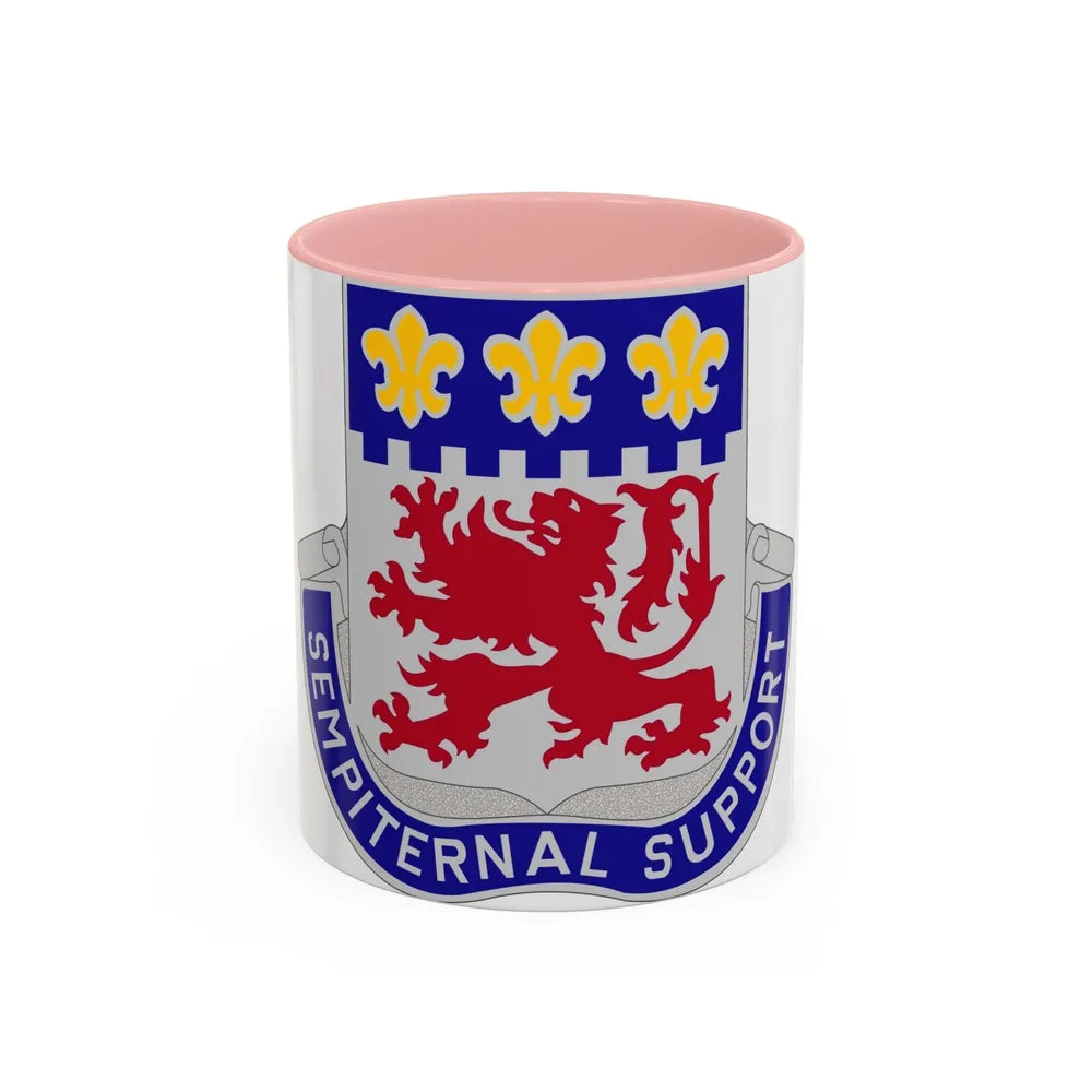 105 Engineer Group (U.S. Army) Accent Coffee Mug-11oz-Pink-Go Mug Yourself