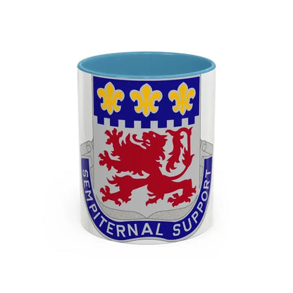 105 Engineer Group (U.S. Army) Accent Coffee Mug 11oz Light Blue - Go Mug Yourself