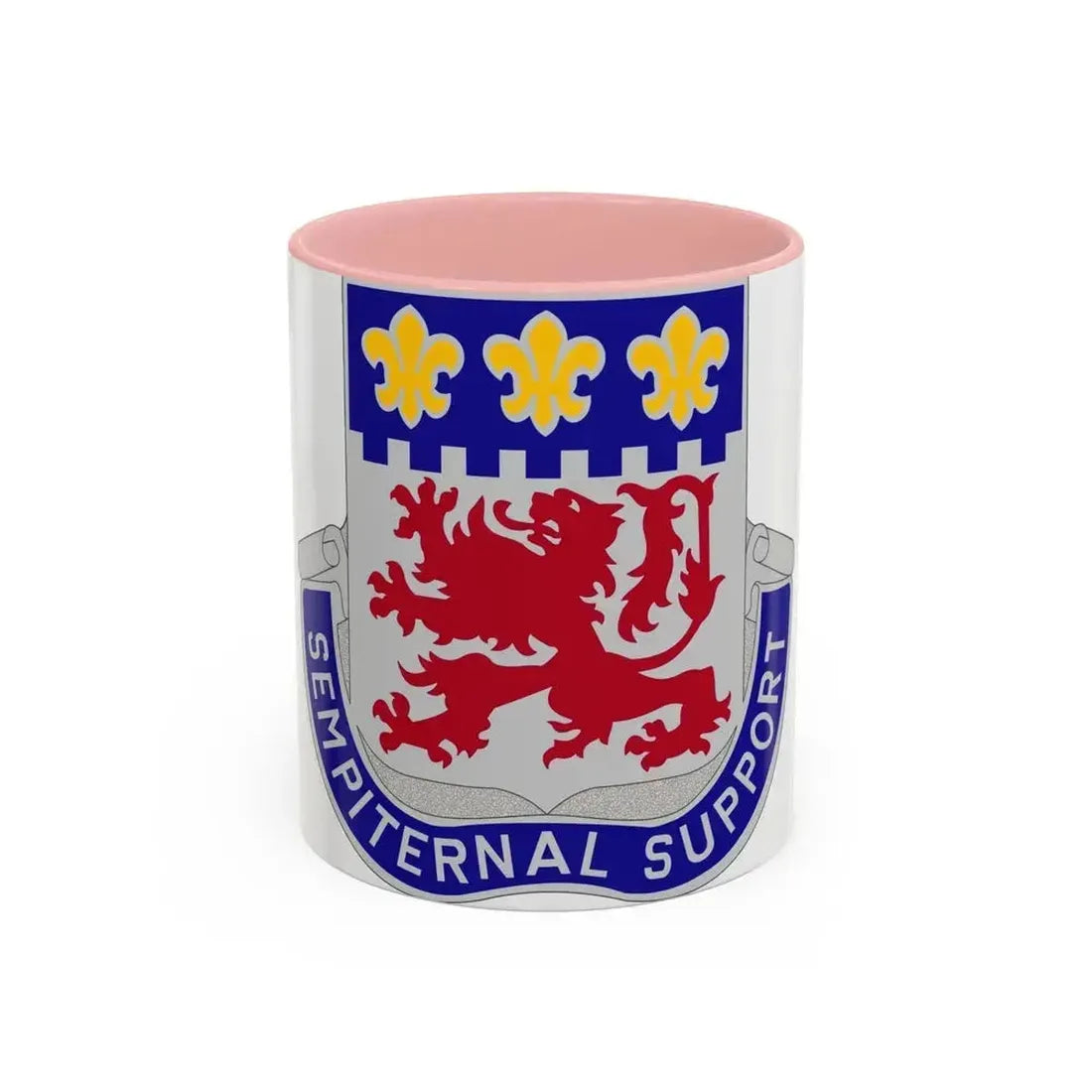 105 Engineer Group (U.S. Army) Accent Coffee Mug 11oz Pink - Go Mug Yourself