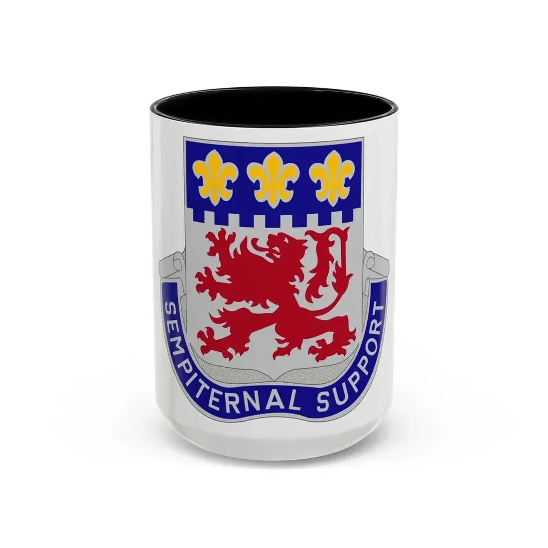 105 Engineer Group (U.S. Army) Accent Coffee Mug 15oz Black - Go Mug Yourself