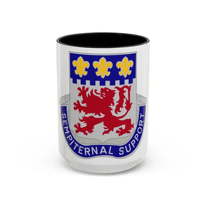 105 Engineer Group (U.S. Army) Accent Coffee Mug 15oz Black - Go Mug Yourself