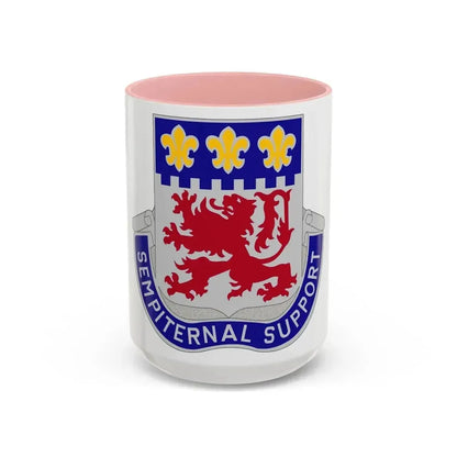 105 Engineer Group (U.S. Army) Accent Coffee Mug 15oz Pink - Go Mug Yourself
