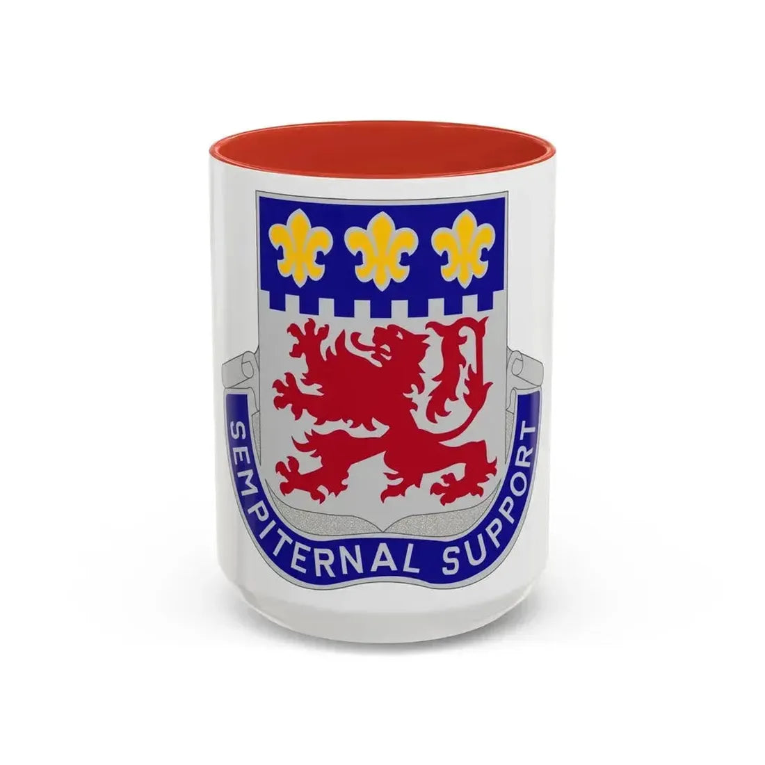 105 Engineer Group (U.S. Army) Accent Coffee Mug 15oz Red - Go Mug Yourself