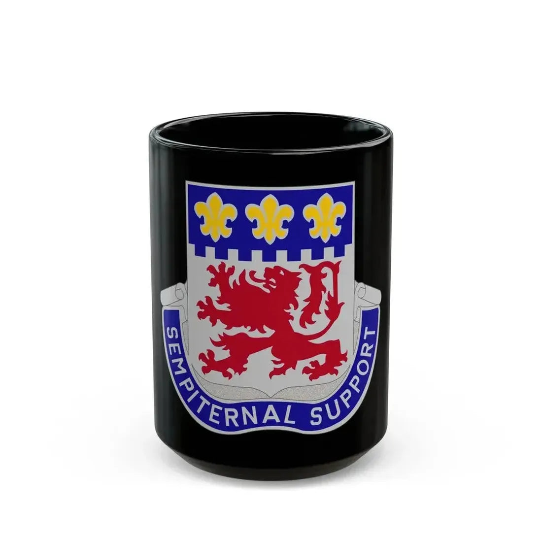 105 Engineer Group (U.S. Army) Black Coffee Mug 15oz - Go Mug Yourself