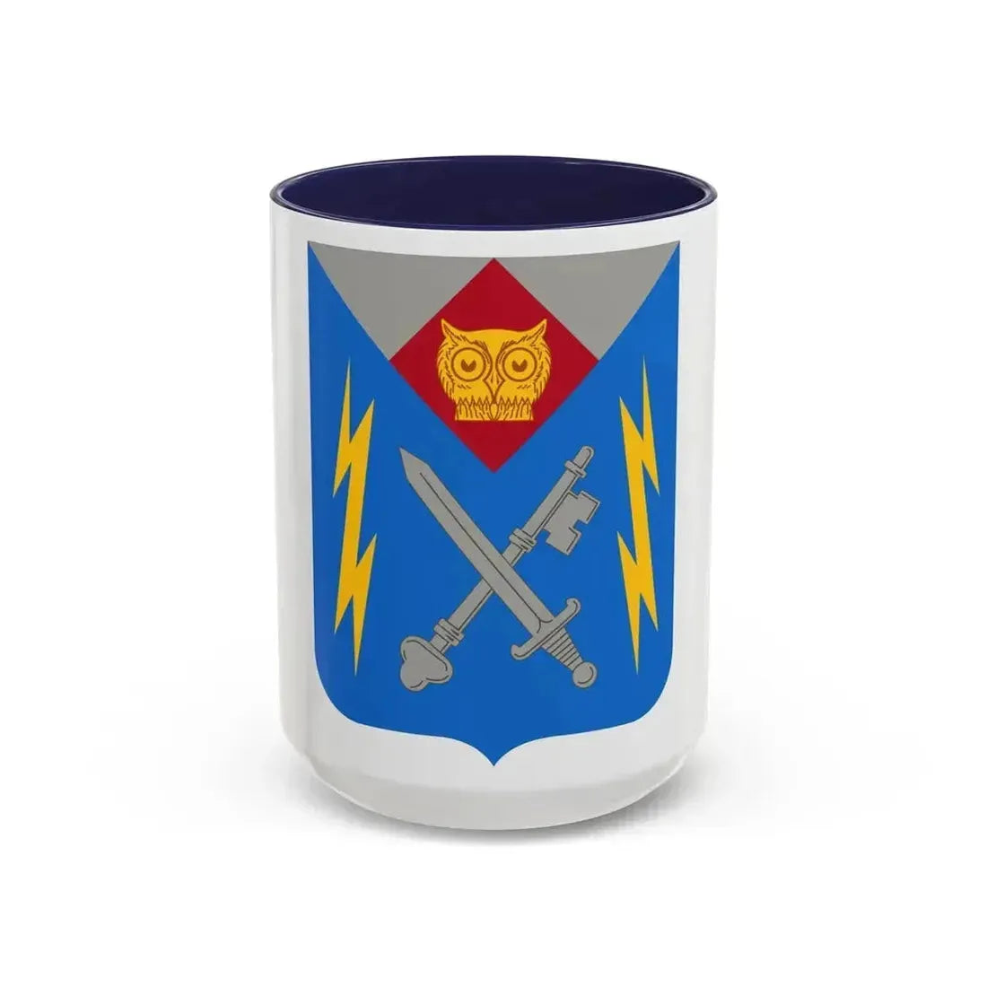 105 Military Intelligence Battalion 2 (U.S. Army) Accent Coffee Mug 15oz Navy - Go Mug Yourself
