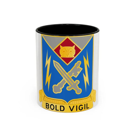 105 Military Intelligence Battalion (U.S. Army) Accent Coffee Mug 11oz Black - Go Mug Yourself