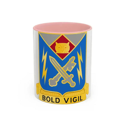 105 Military Intelligence Battalion (U.S. Army) Accent Coffee Mug 11oz Pink - Go Mug Yourself