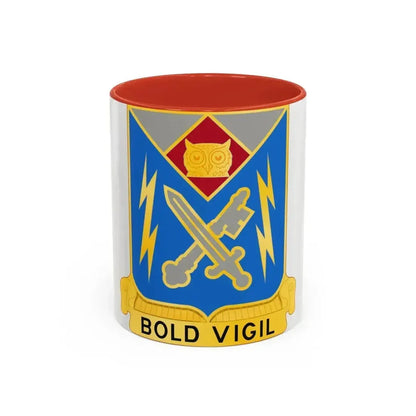 105 Military Intelligence Battalion (U.S. Army) Accent Coffee Mug 11oz Red - Go Mug Yourself