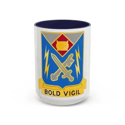 105 Military Intelligence Battalion (U.S. Army) Accent Coffee Mug 15oz Navy - Go Mug Yourself