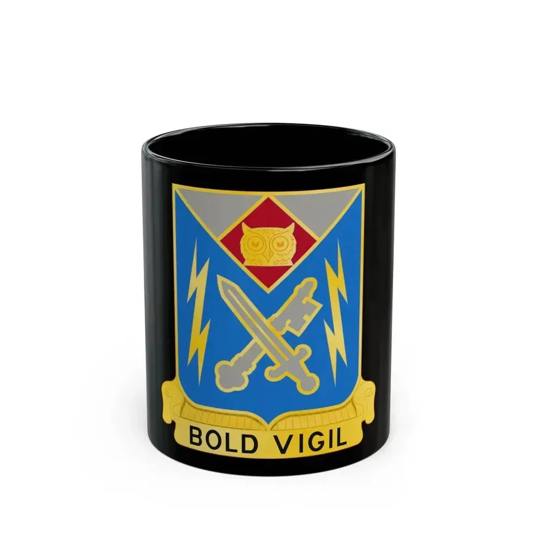 105 Military Intelligence Battalion (U.S. Army) Black Coffee Mug 11oz - Go Mug Yourself
