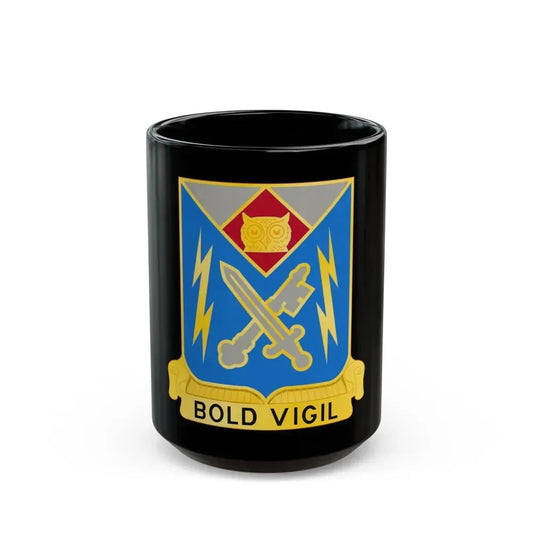 105 Military Intelligence Battalion (U.S. Army) Black Coffee Mug 15oz - Go Mug Yourself