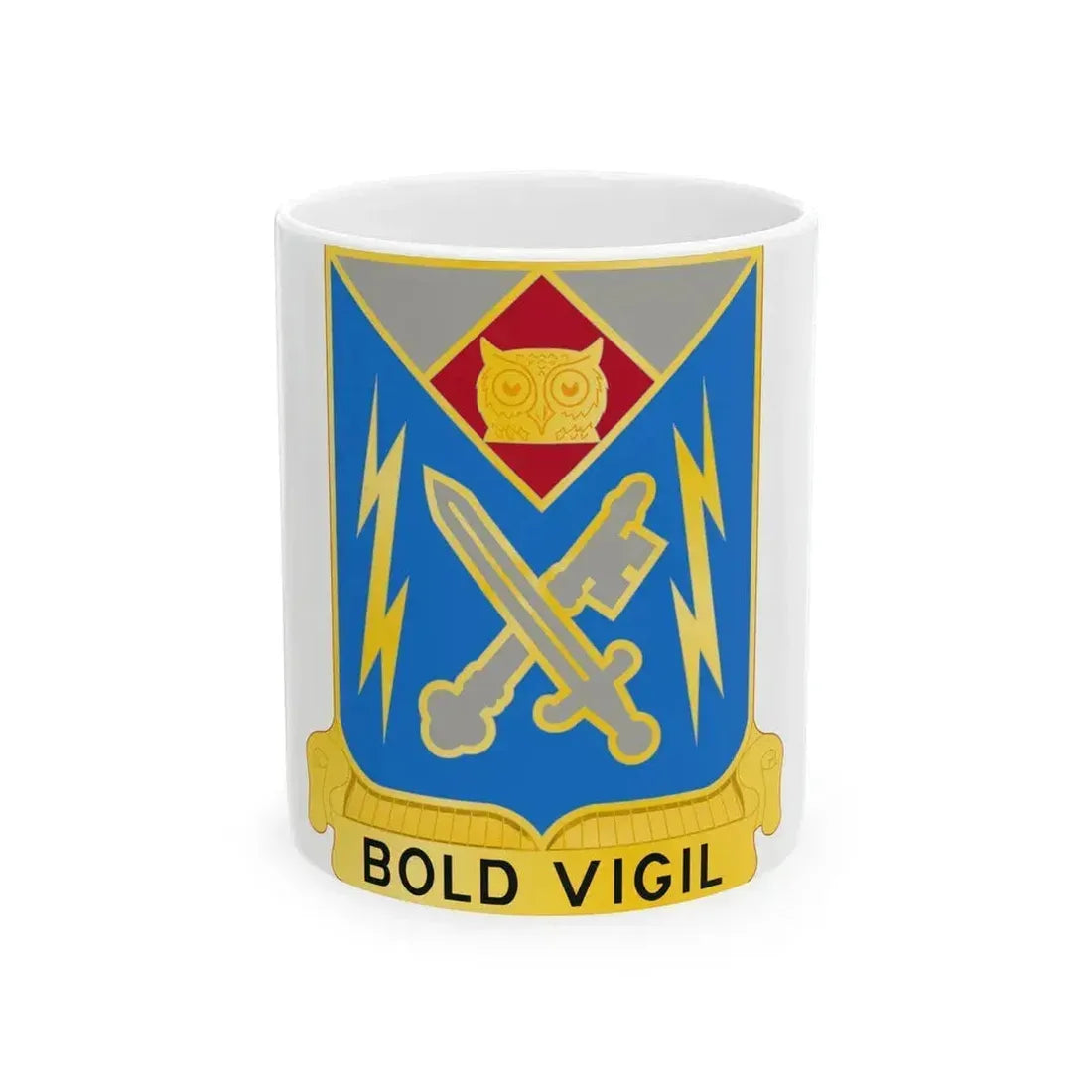 105 Military Intelligence Battalion (U.S. Army) White Coffee Mug 11oz - Go Mug Yourself