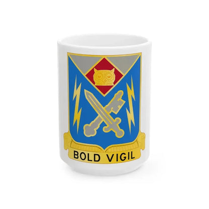 105 Military Intelligence Battalion (U.S. Army) White Coffee Mug 15oz - Go Mug Yourself