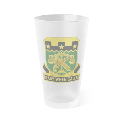 105 Military Police Battalion (U.S. Army) Frosted Pint Glass 16oz-Go Mug Yourself