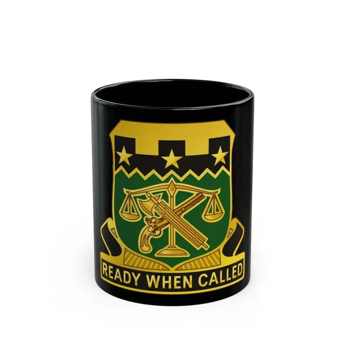 105 Military Police Battalion (U.S. Army) Black Coffee Mug 11oz - Go Mug Yourself