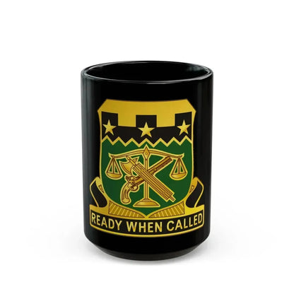 105 Military Police Battalion (U.S. Army) Black Coffee Mug 15oz - Go Mug Yourself