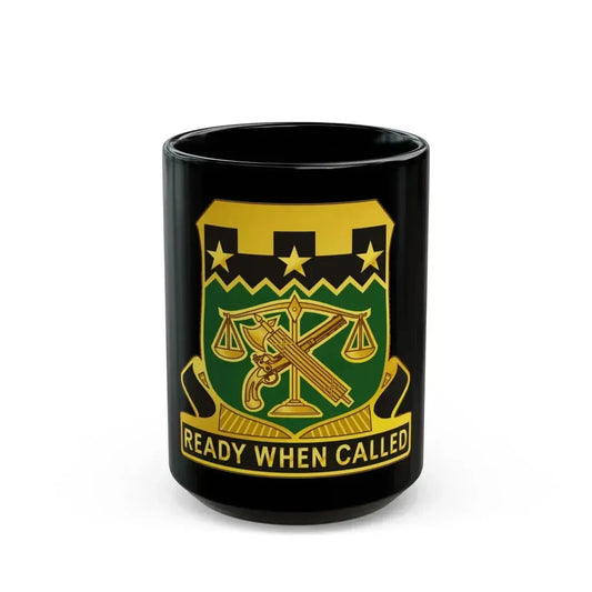 105 Military Police Battalion (U.S. Army) Black Coffee Mug 15oz - Go Mug Yourself