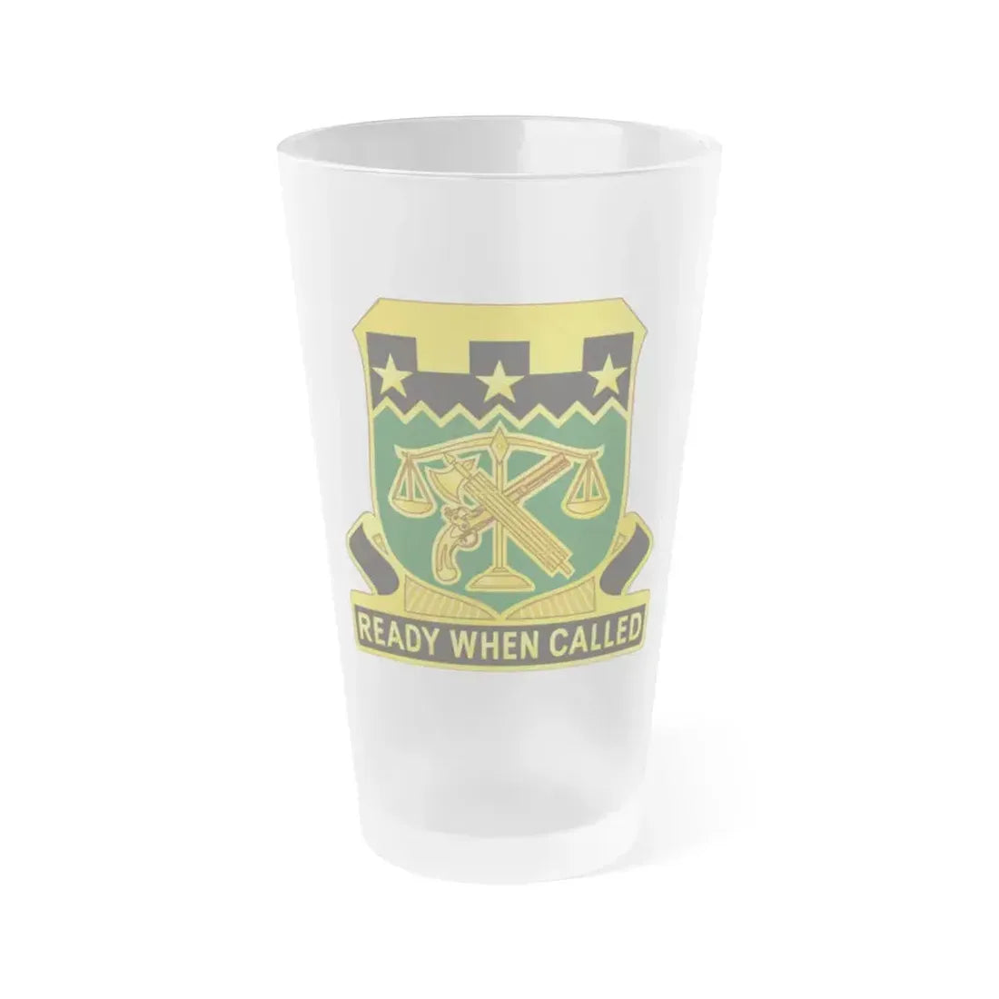 105 Military Police Battalion (U.S. Army) Frosted Pint Glass 16oz Default Title - Go Mug Yourself