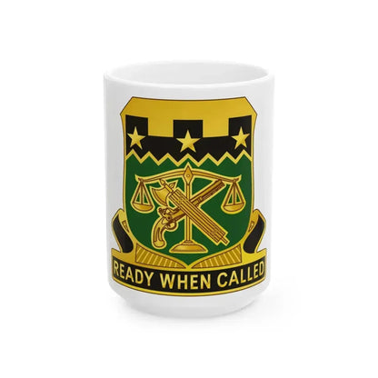 105 Military Police Battalion (U.S. Army) White Coffee Mug 15oz - Go Mug Yourself