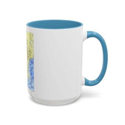 USA - New England 1 (1987) (Map) Accent Coffee Mug