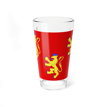 Drapeau fr departement Dordogne (France) Pint Glass 16oz