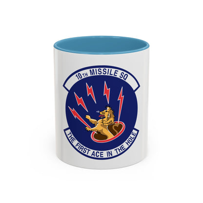 10th Missile SQ The First In The Hole (U.S. Air Force) Accent Coffee Mug