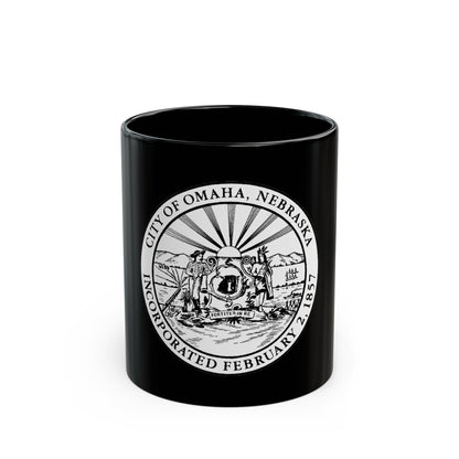 Seal of Omaha Nebraska - Black Coffee Mug