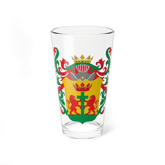 Escudo colonial de Cartagena de Indias (Colombia) (Coat of Arms) Pint Glass 16oz