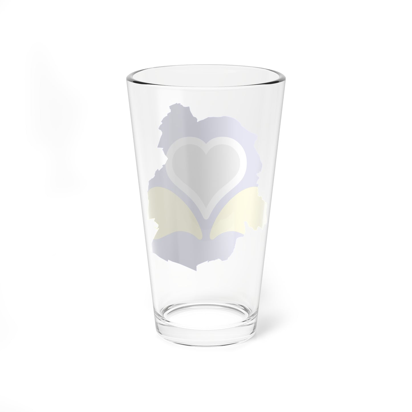 Flag map of Brussels 2 (Belgium) Pint Glass 16oz