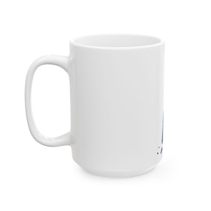 Flag-map of New York County New York (United States) White Coffee Mug
