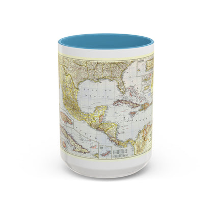 Central America - The Caribbean (1947) (Map) Accent Coffee Mug