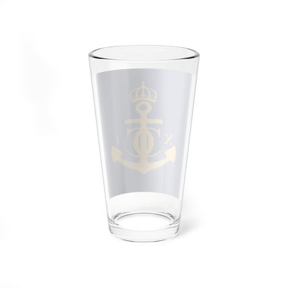 Flag of Karlskrona (Sweden) Pint Glass 16oz