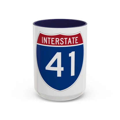 Interstate 41 (U.S. Highways) Accent Coffee Mug