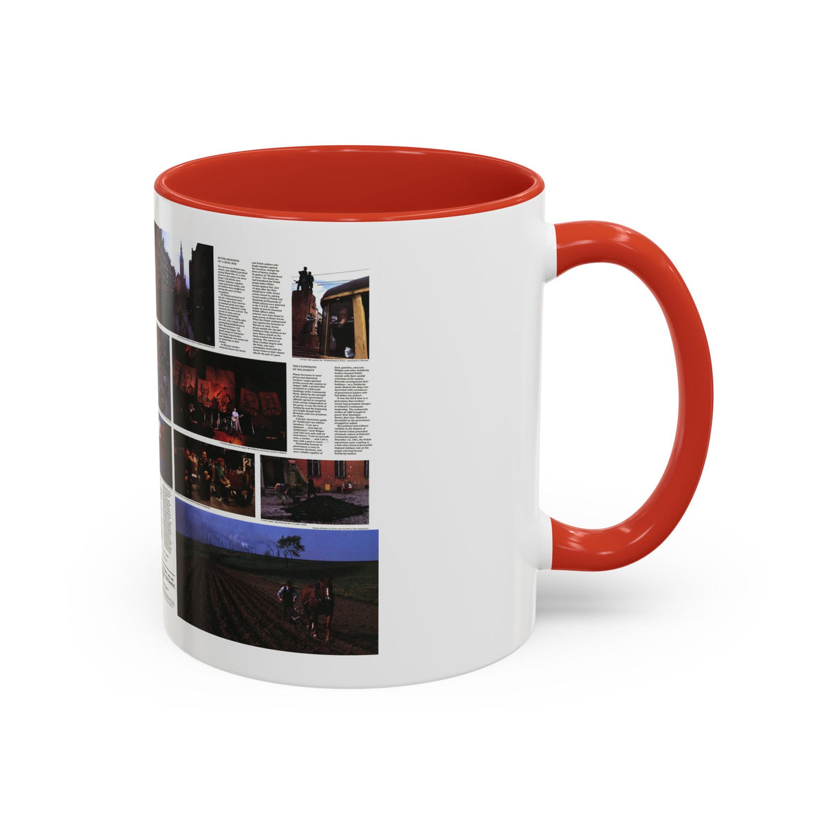 Poland - The Face and Faith 1 (1982) (Map) Accent Coffee Mug