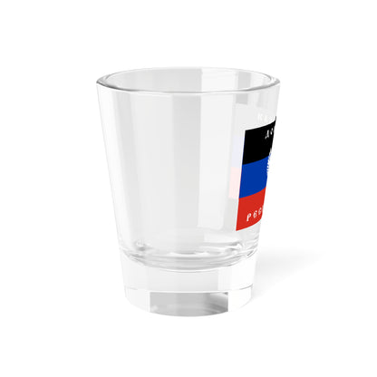 Variant Flag of the Donetsk Republic Organisation (Ukraine) Shot Glass 1.5oz