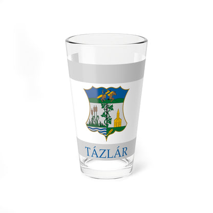Flag of Tazlar variant (Hungary) Pint Glass 16oz