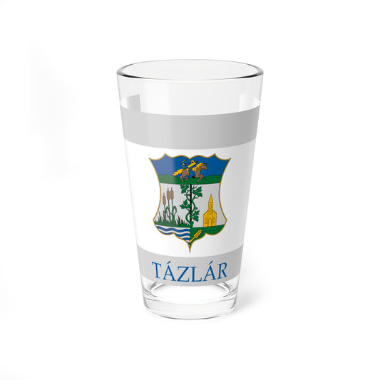 Flag of Tazlar variant (Hungary) Pint Glass 16oz