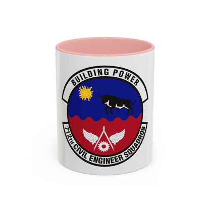 712th Civil Engineer Squadron (U.S. Air Force) Accent Coffee Mug