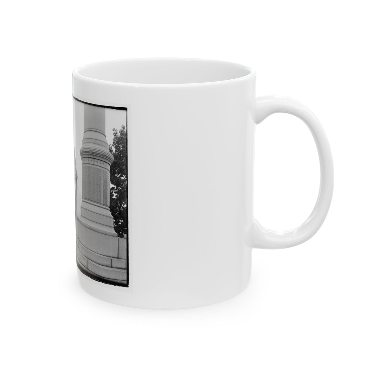 Statue Of Confederate Cannoneer On 3rd Maryland Infantry, U.S.A. & Latrobe's Battery, C.S.A. Monument, Chattanooga, Tennessee (U.S. Civil War) White Coffee Mug