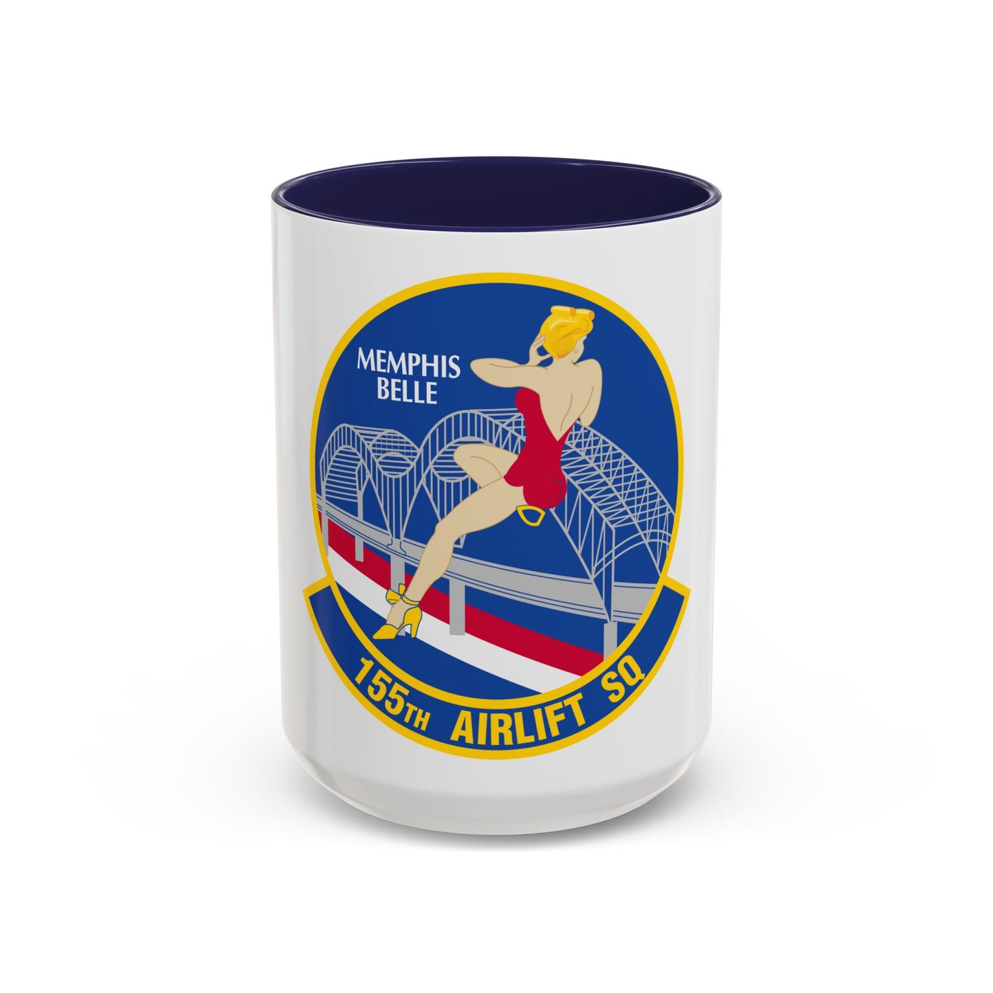 155 Airlift Squadron (U.S. Air Force) Accent Coffee Mug