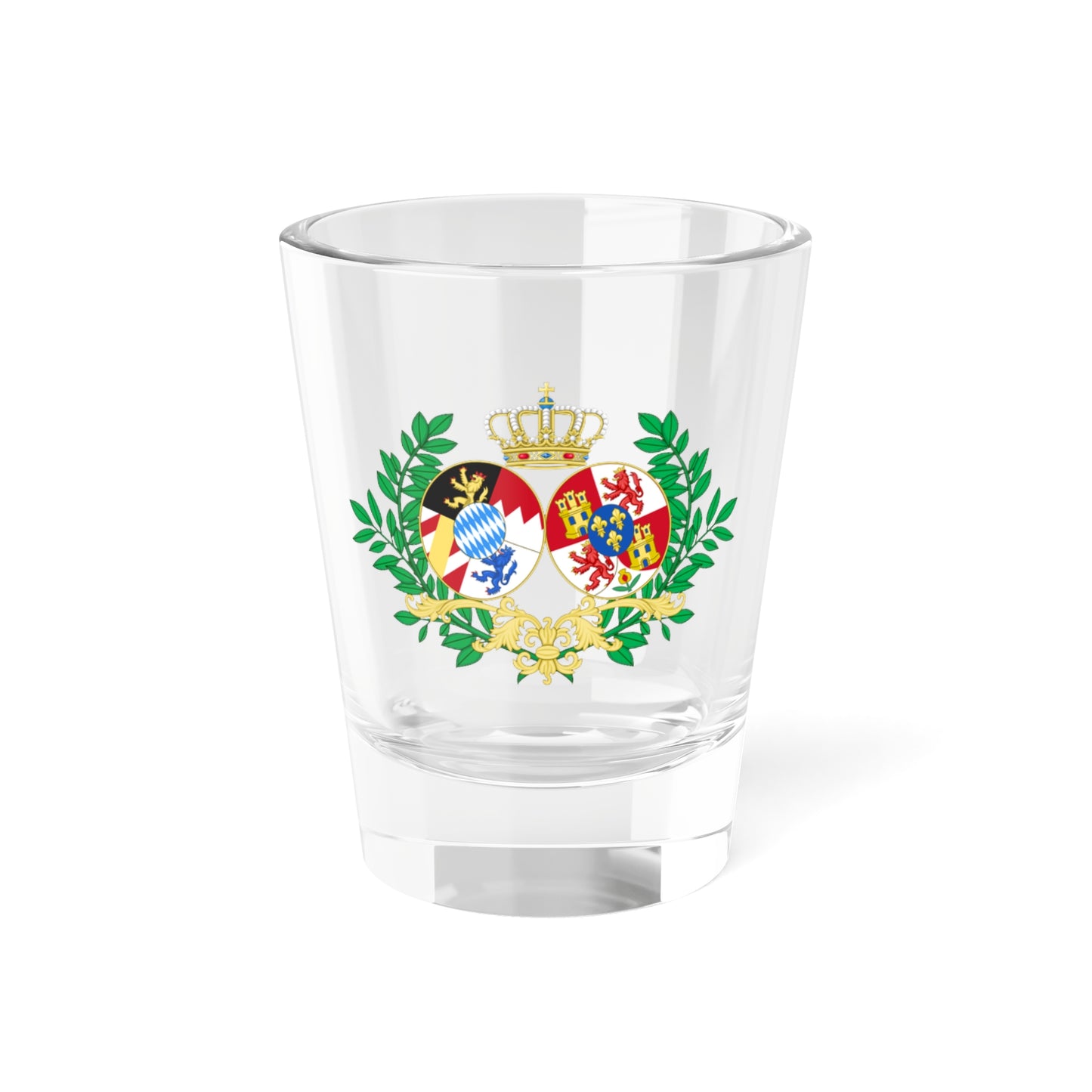 Coat of arms of Infanta Paz of Spain in Bavaria (Germany) (Coat of Arms) Shot Glass 1.5oz