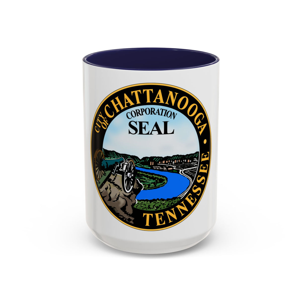 Seal of Chattanooga Tennessee - Accent Coffee Mug