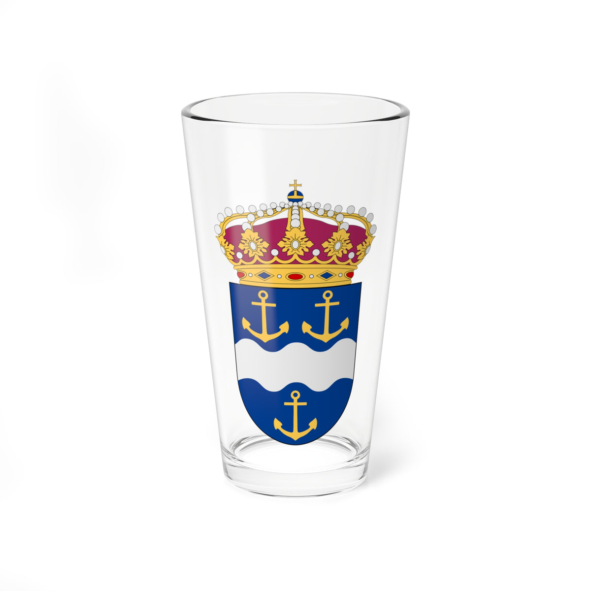HMS Gävle vapen (Sweden) (Coat of Arms) Pint Glass 16oz